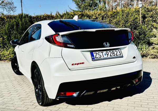 Honda Civic cena 59900 przebieg: 108456, rok produkcji 2015 z Kostrzyn małe 781